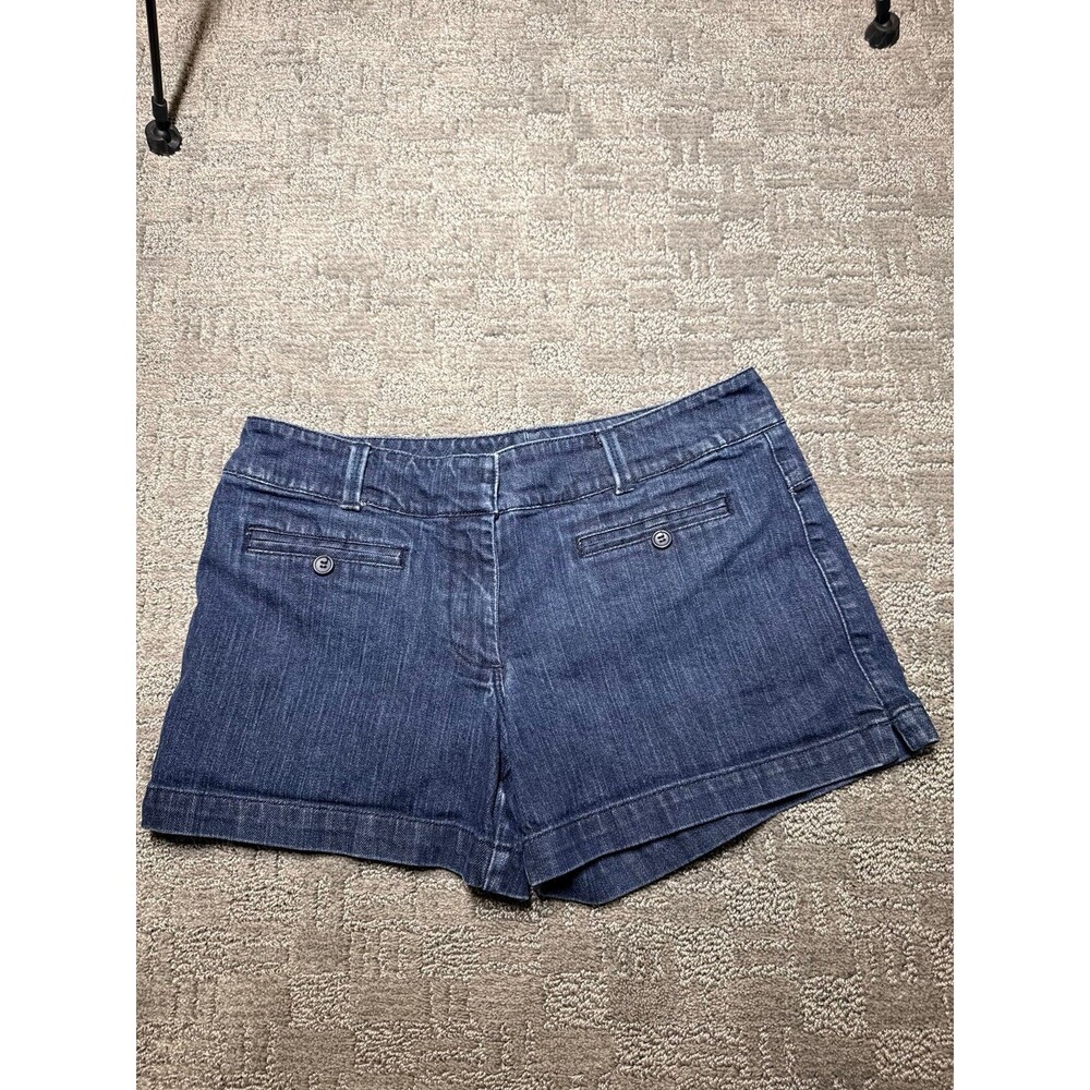 NY & Company Dark Wash Denim Shorts 8